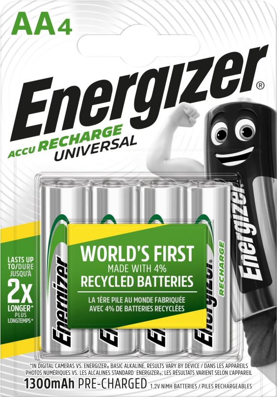 Nabíjecí baterie Energizer Universal AA 1300mAh 4ks