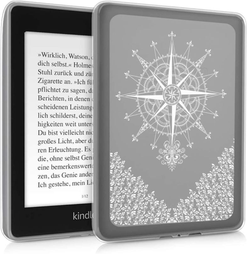Pouzdro na čtečku knih KW Mobile - Baroque Compass - KW4672404 - Pouzdro pro Amazon Kindle Paperwhite 4 (2018) - silikonové