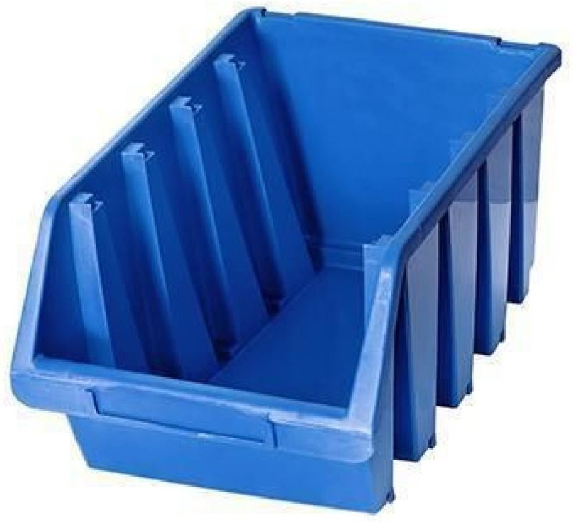Box na nářadí Patrol Plastový box Ergobox 4, 15,5 x 34 x 20,4 cm, modrý