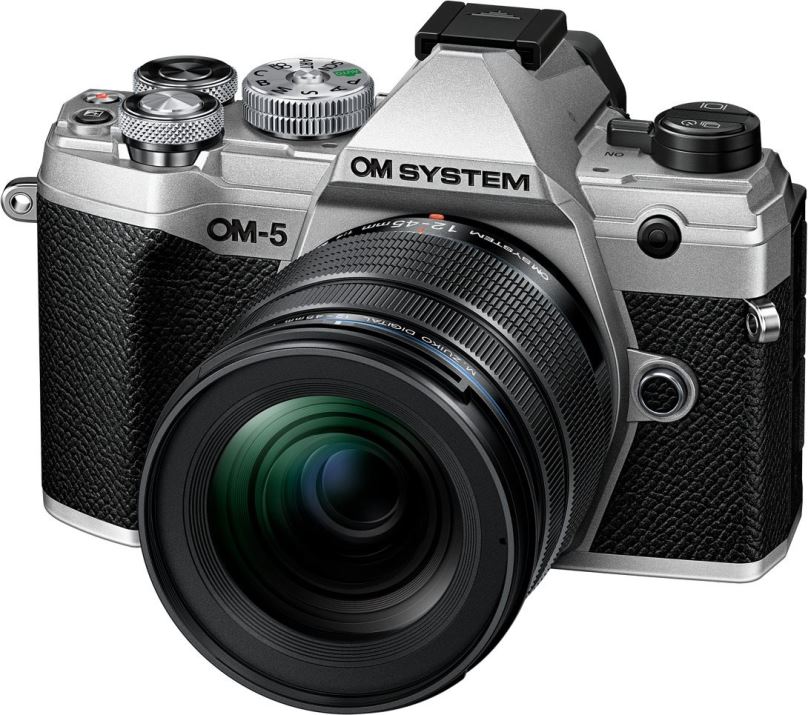 Digitální fotoaparát OM SYSTEM OM-5 + ED 12-45mm f/4 PRO stříbrný
