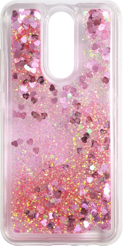 Kryt na mobil iWill Glitter Liquid Heart Case pro Xiaomi Redmi 8 Pink