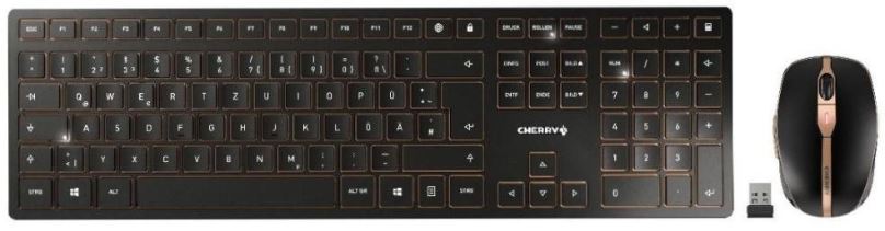 Set klávesnice a myši CHERRY DW 9000 SLIM černý - CZ/SK