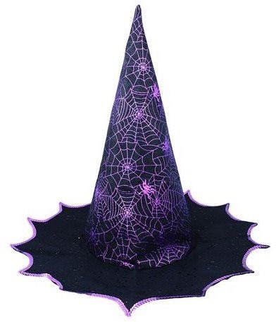 Doplněk ke kostýmu Klobouk čarodějnice - čaroděj - fialový - dospělý - halloween