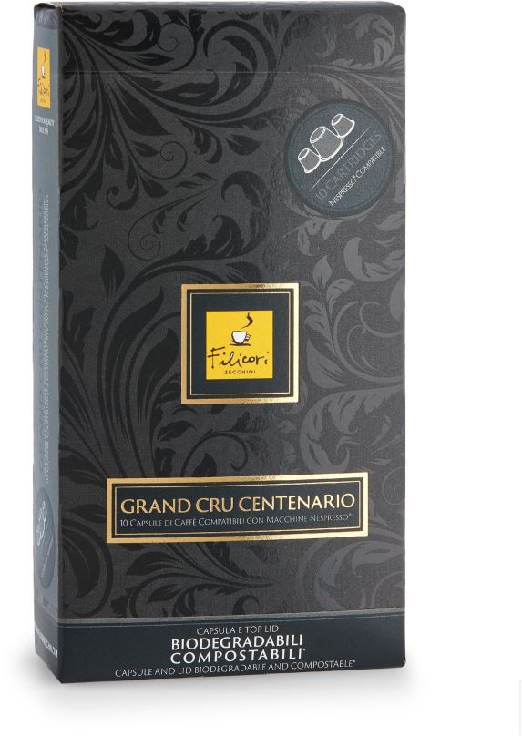 Kávové kapsle Filicori Zecchini Grand Cru 10ks kompostovatelných kapslí kompatibilních s kávovary Nespresso®