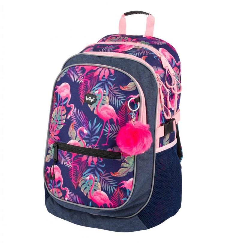 Školní batoh BAAGL Školní batoh Flamingo