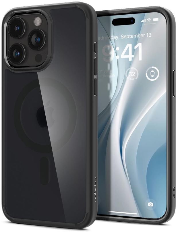 Kryt na mobil Spigen Ultra Hybrid MagSafe Frost Black iPhone 15 Pro Max