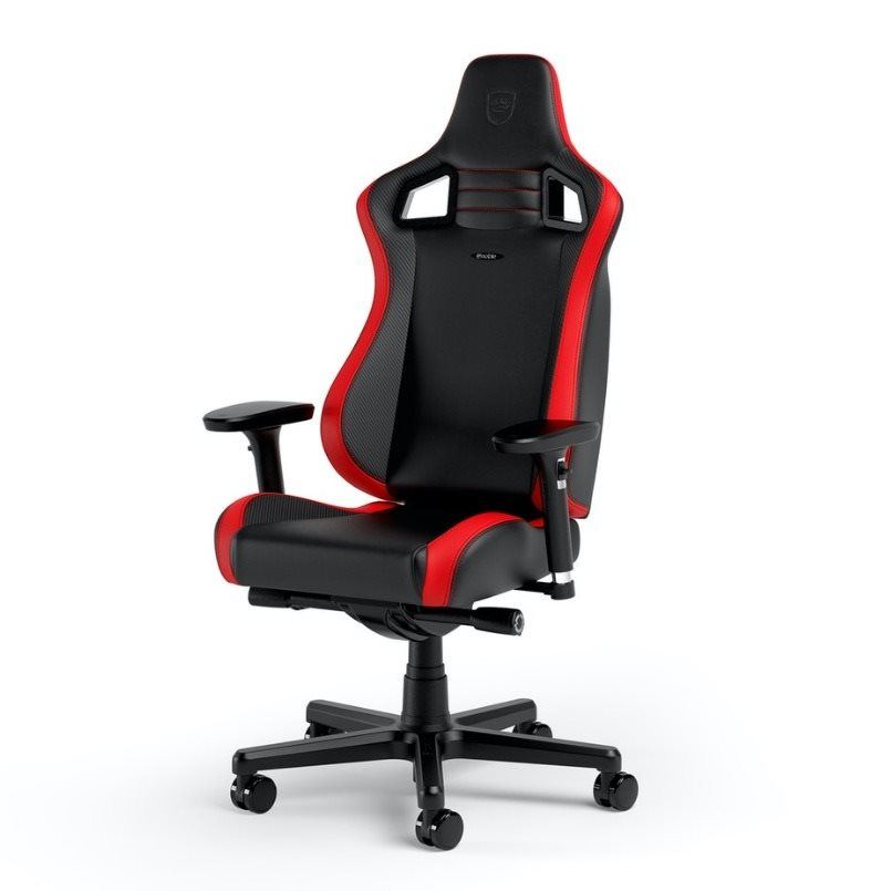 Herní židle Noblechairs EPIC Compact, černá/carbon/červená