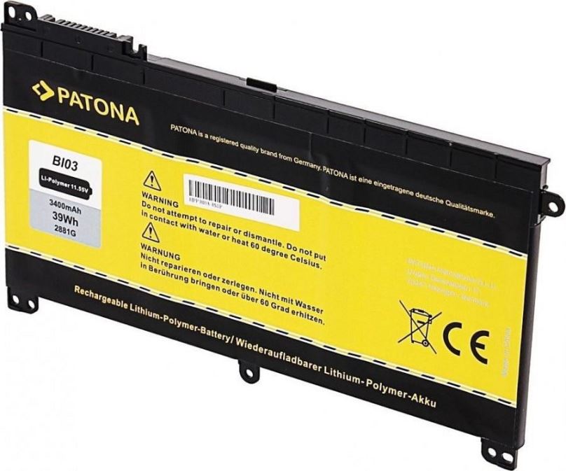 Baterie do notebooku Patona pro HP Pavilion x360 13 serie  3400mAh Li-Pol 11,55V BI03XL