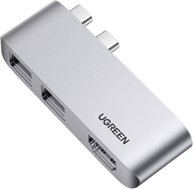 Replikátor portů UGREEN Dual USB-C to 2*USB3.1+HDMI
