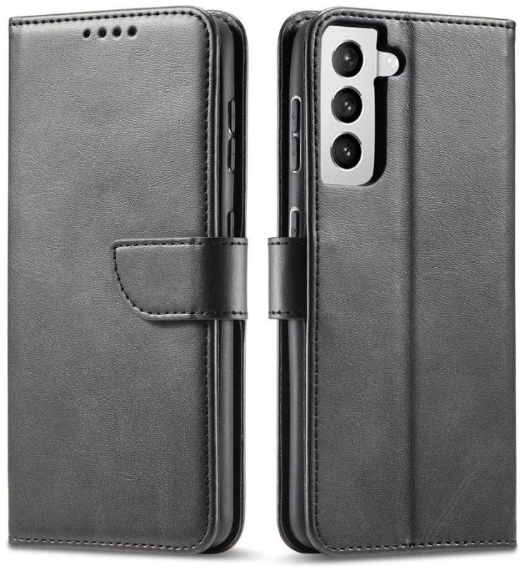 Pouzdro na mobil Magnet knížkové pouzdro na Samsung Galaxy S21 FE, černé