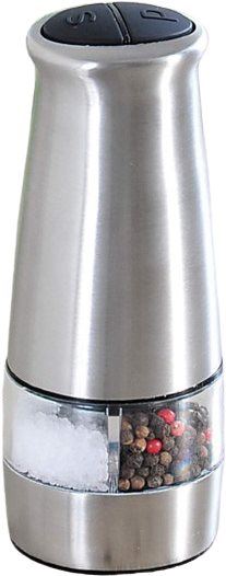 Mlýnek na koření elektrický Kesper Elektrický nerezový mlýnek na pepř a sůl 17,5 cm, se dvěma mlecími mechanismy
