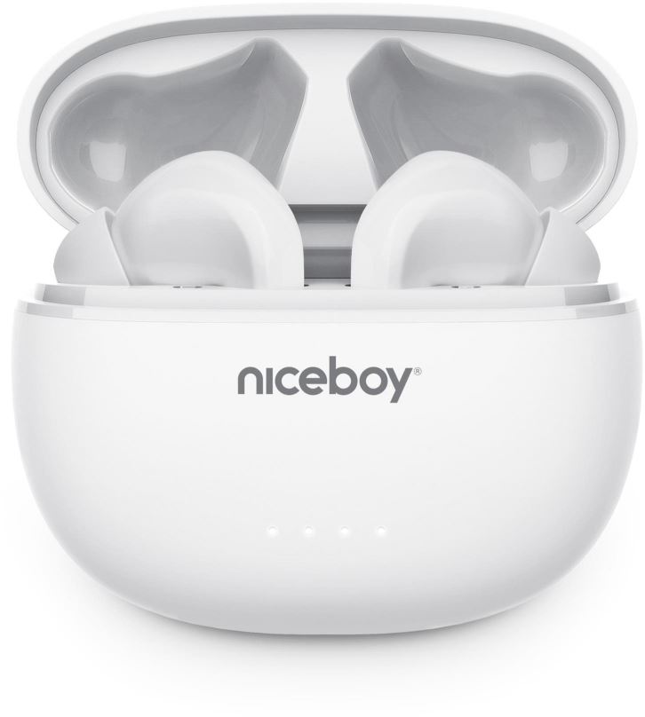 Bezdrátová sluchátka Niceboy HIVE Pins 3 ANC White
