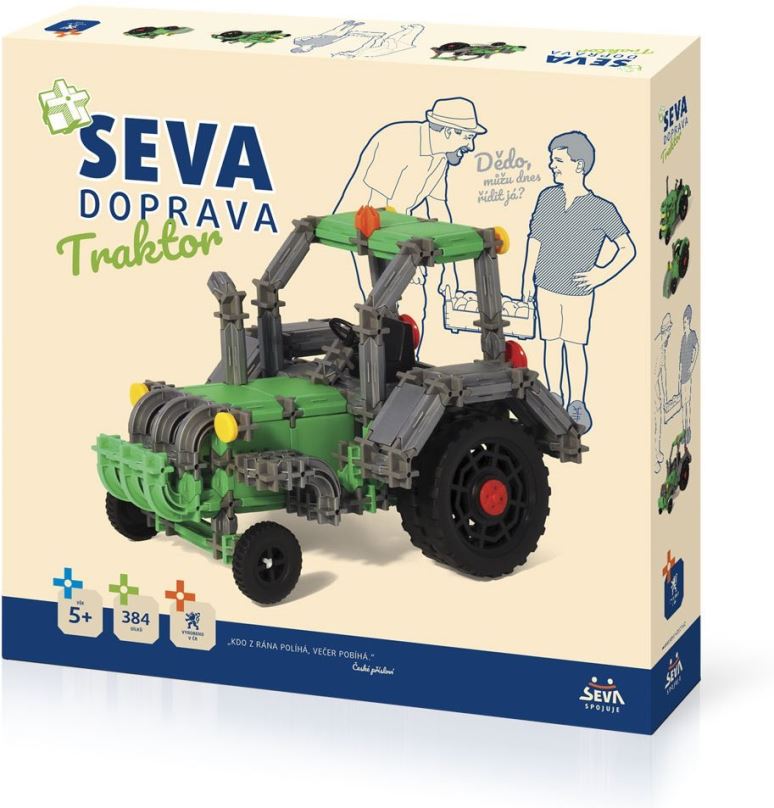 Stavebnice SEVA DOPRAVA – Traktor