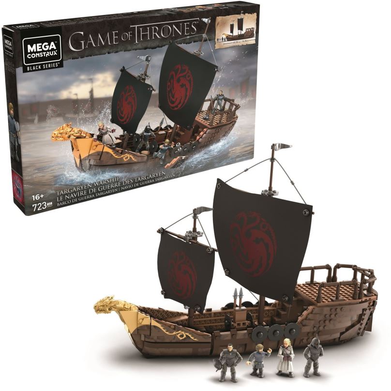 Stavebnice Mega Bloks Hra o trůny Targaryenská loď