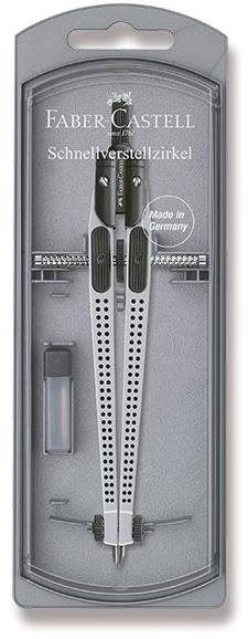 Kružítko FABER-CASTELL Quick Set Grip 2001 stříbrné