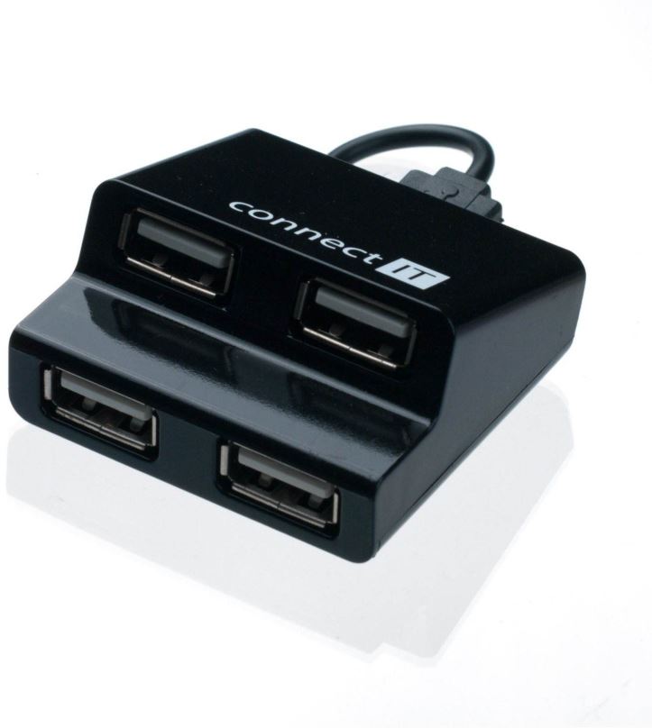 USB Hub CONNECT IT CI-108 Step černý