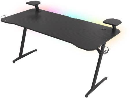 Herní stůl Genesis HOLM 510 s RGB podsvícením, 160x75cm