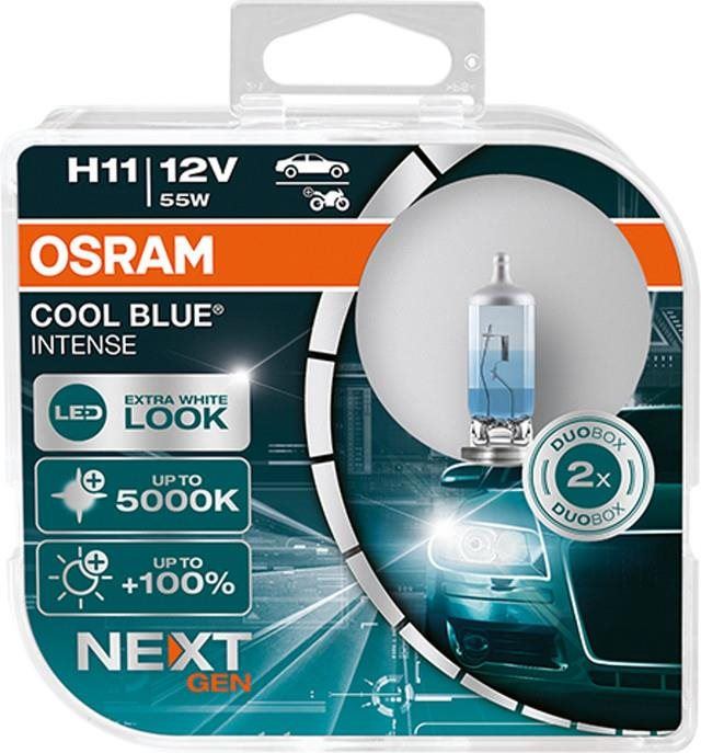 Autožárovka OSRAM H11 Cool Blue Intense Next Generation, 12V, 55W, PG19-2, Duobox