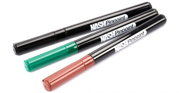 Nash Maskovací fixa Pinpoint Hook And TT Marker Pens 3ks