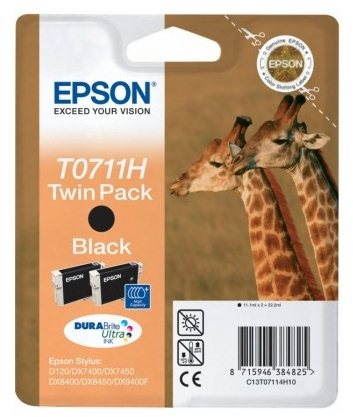 Cartridge Epson T0711H Dual Pack černá 2ks