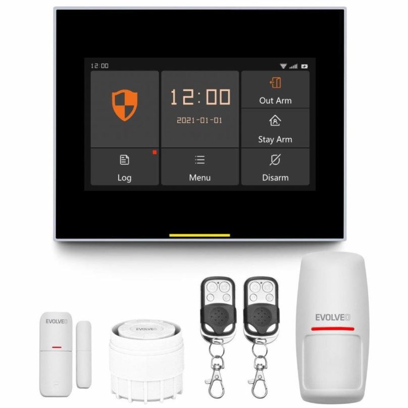 Zabezpečovací systém EVOLVEO Alarmex Pro (ALM304PRO) - chytrý bezdrátový Wi-Fi/GSM alarm
