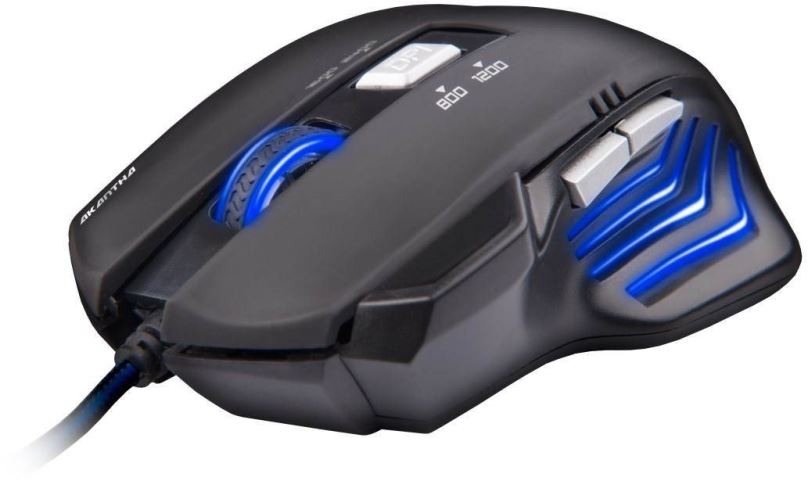 Herní myš C-TECH GM-01 Akantha (modré podsvícení)