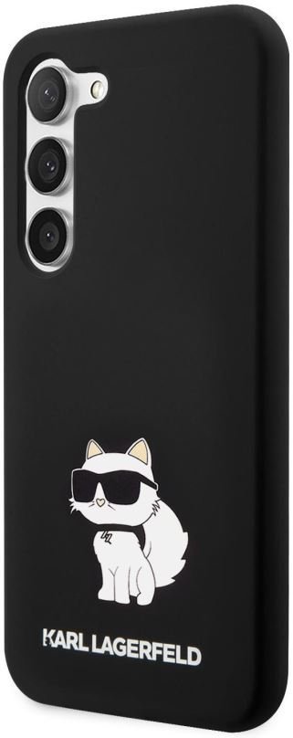 Kryt na mobil Karl Lagerfeld Liquid Silicone Choupette NFT Zadní Kryt pro Samsung Galaxy S23+ Black