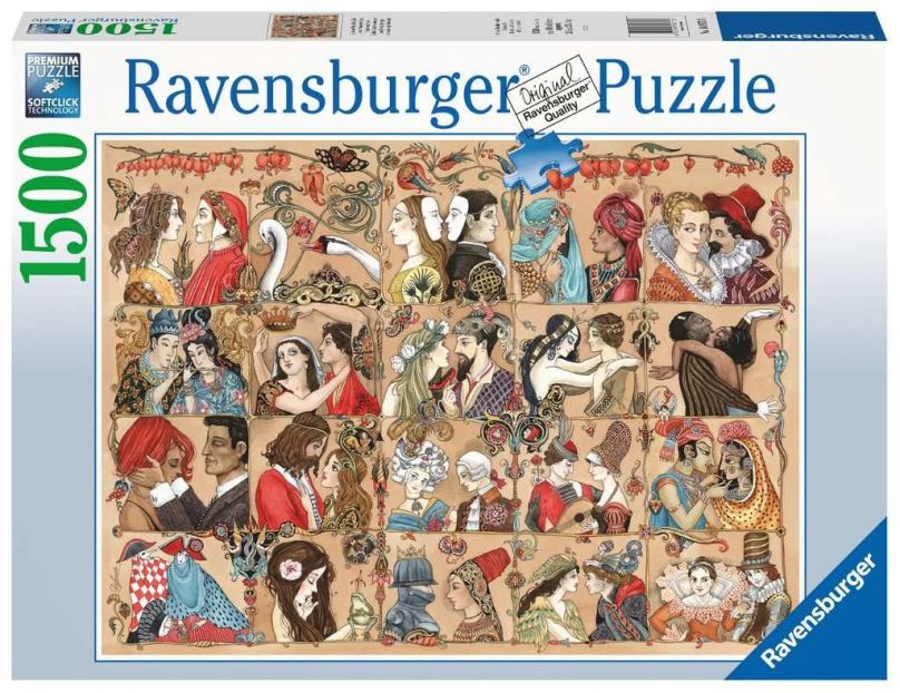 RAVENSBURGER Puzzle Láska v průběhu věků 1500 dílků
