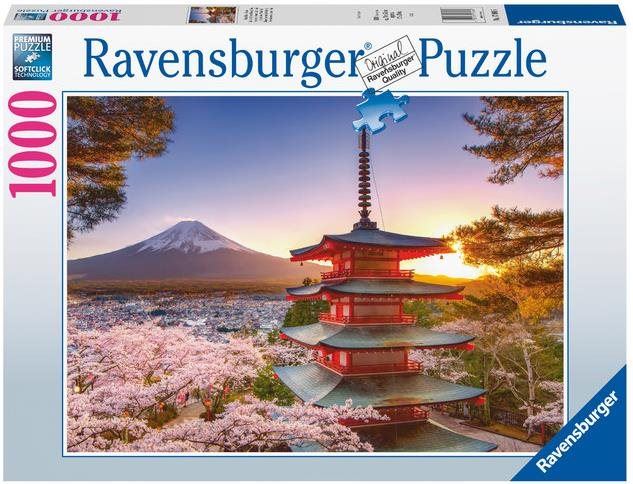 Puzzle Ravensburger 170906 Rozkvetlé třešně v Japonsku 1000 dílků