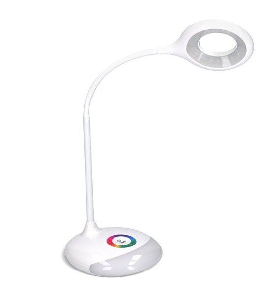 Stolní lampa Solight LED stolní lampička nabíjecí, 5W, RGB podsvícení, stmívatelná, USB napájení
