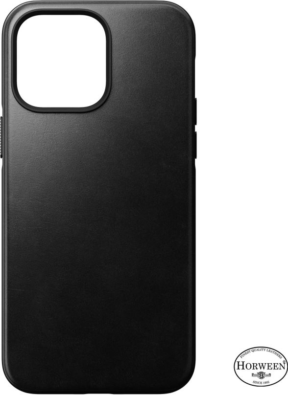 Kryt na mobil Nomad Modern Leather MagSafe Case Black iPhone 14 Pro Max