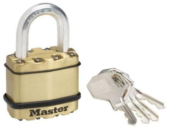 Visací zámek Master Lock Mosazný visací zámek M1BEURD Master Lock Excell 45mm
