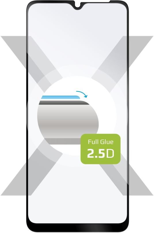 Ochranné sklo FIXED FullGlue-Cover pro Samsung Galaxy A12 černé