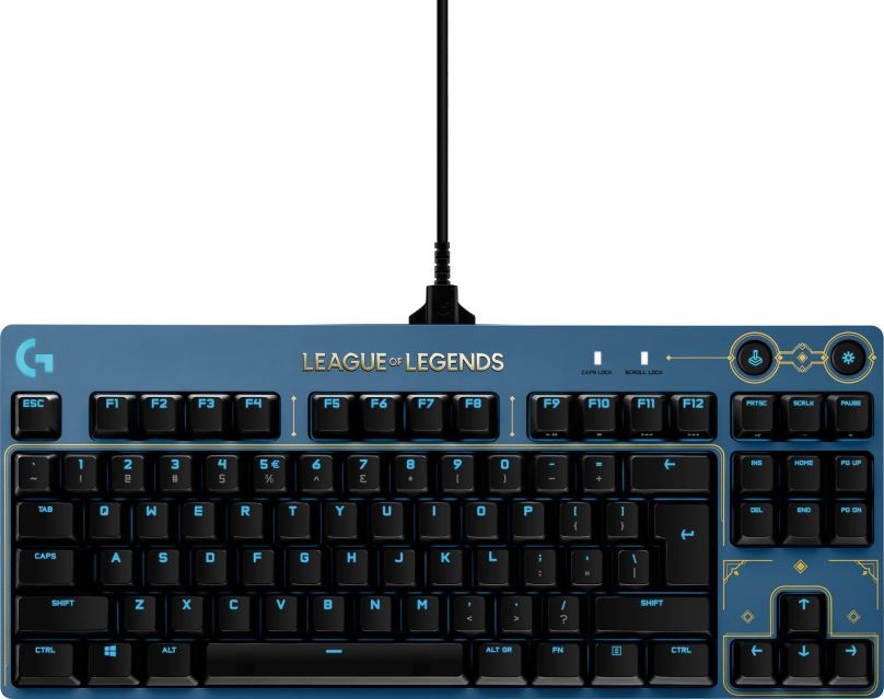 Herní klávesnice Logitech G PRO Mechanical Keyboard League of Legends Edition - US INTL