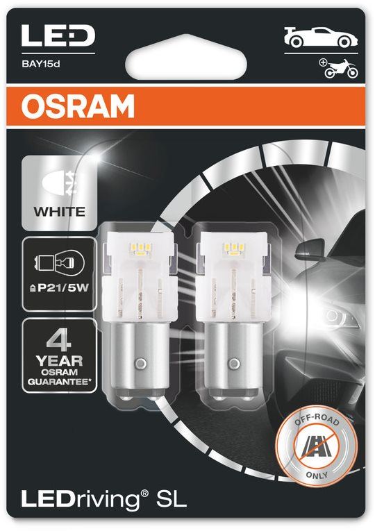 LED autožárovka OSRAM LEDriving SL P21/5W Studeně bílá 6000K 12V dva kusy v balení