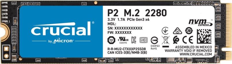 SSD disk Crucial P2 500GB SSD