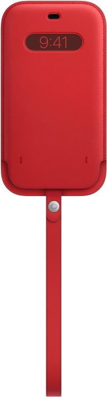 Pouzdro na mobil Apple iPhone 12 Pro Max Kožený návlek s MagSafe (PRODUCT)RED