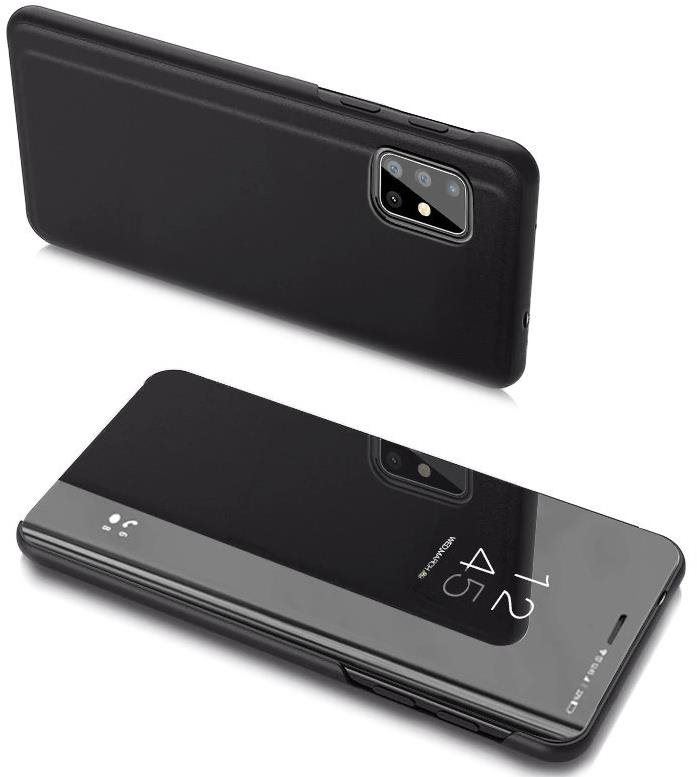 Pouzdro na mobil Clear View knížkové pouzdro na Samsung Galaxy A20s, černé