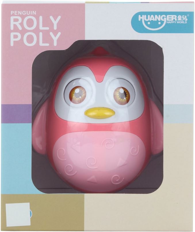 Kývací hračka Rolly-polly růžové