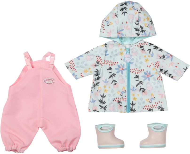 Oblečení pro panenky Baby Annabell Souprava do deště Deluxe, 43 cm