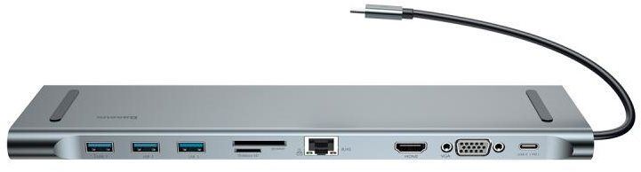 Dokovací stanice Baseus Enjoyment Series USB-C Notebook HUB Adapter Gray