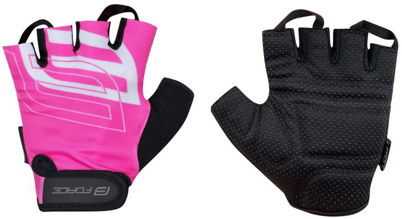 Cyklistické rukavice Force SPORT, růžové XL