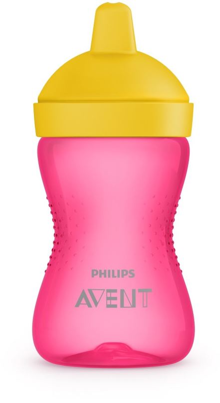 Láhev na pití pro děti Philips AVENT Hrneček 300 ml dívka, tvrdá hubička