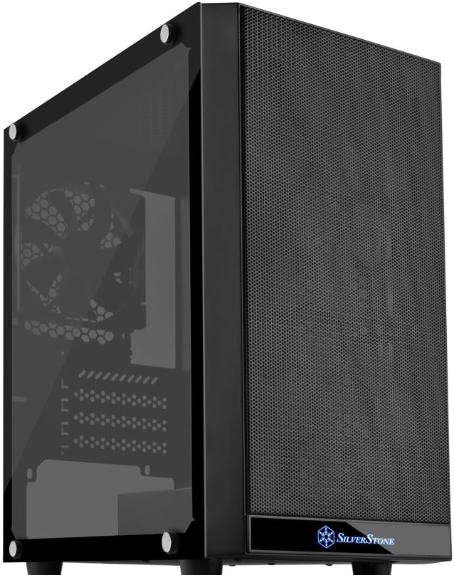 Počítačová skříň SilverStone Precision PS15B Tempered Glass černá