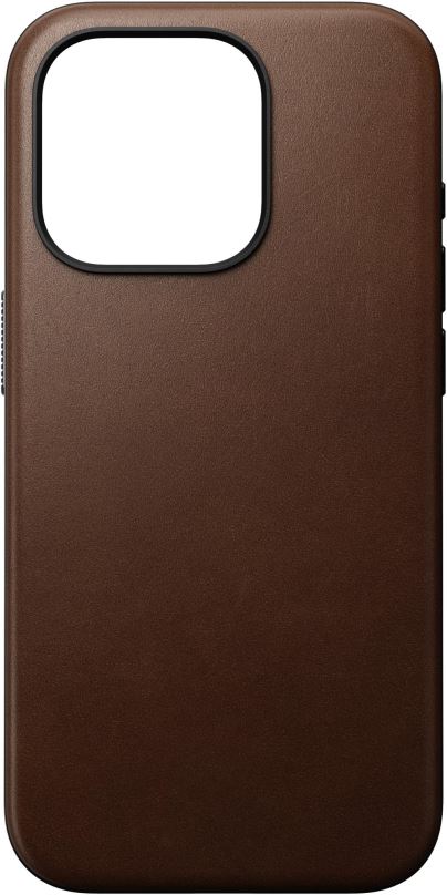 Kryt na mobil Nomad Modern Leather Case Brown iPhone 15 Pro