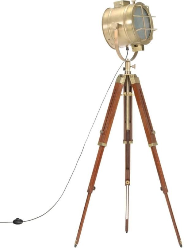 Stojací lampa Stojací lampa na stativu masivní mangovníkové dřevo 165 cm