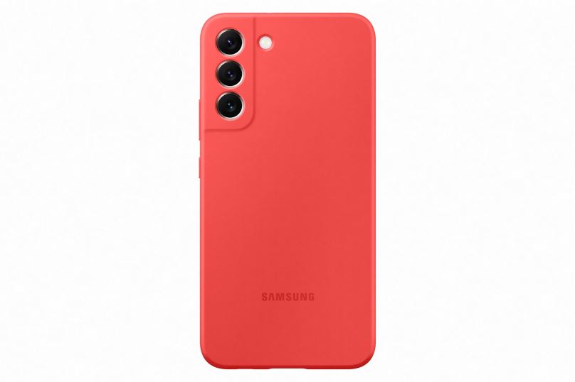 Kryt na mobil Samsung Galaxy S22+ 5G Silikonový zadní kryt korálový