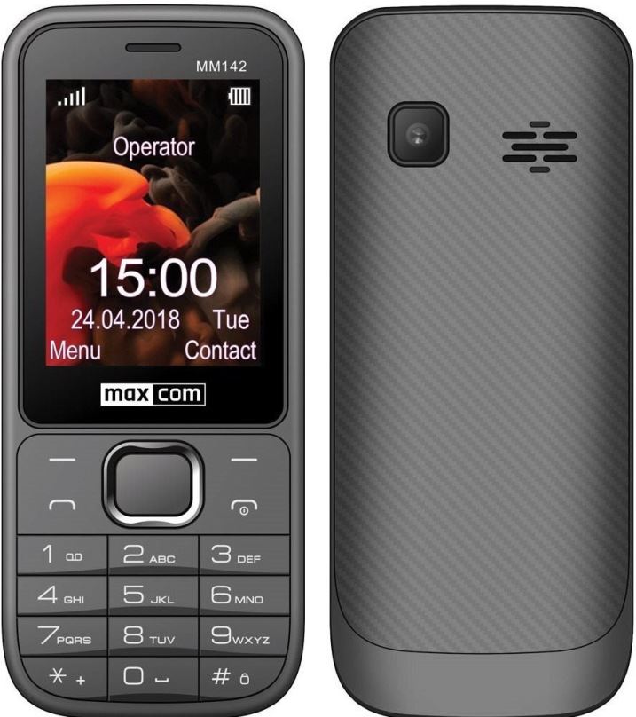 Mobilní telefon Maxcom MM142 šedá