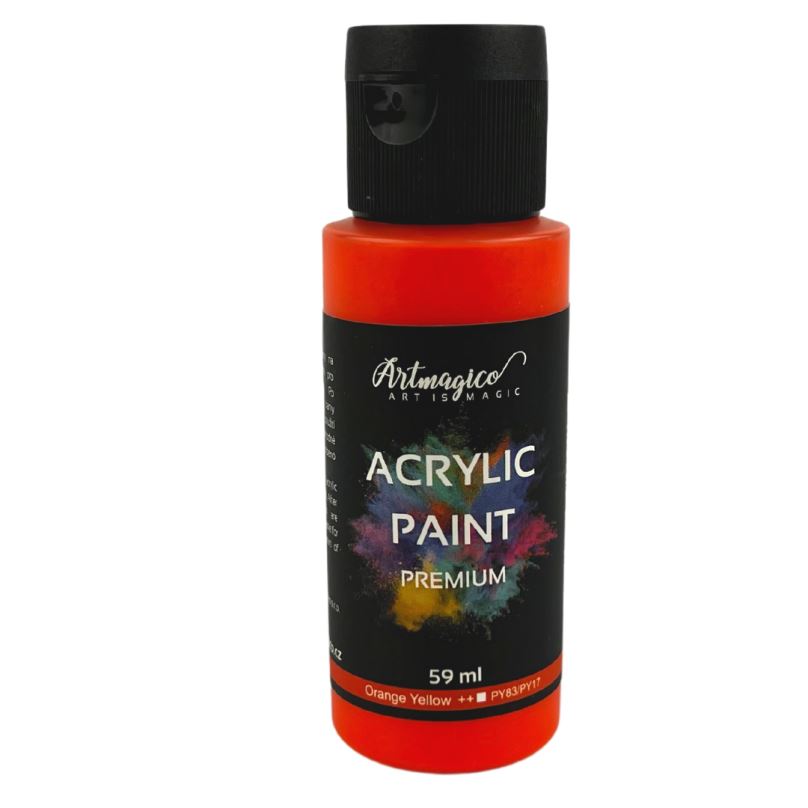 Artmagico - akrylové barvy Premium 59 ml Barva: Orange Yellow