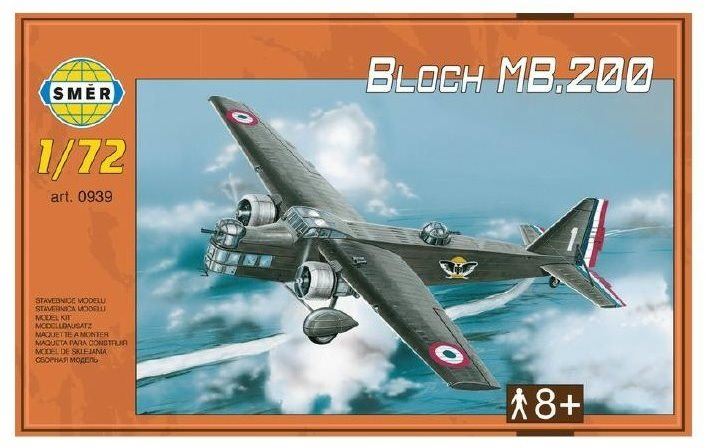 Plastikový model Směr Model Kit 0939 letadlo – Bloch MB.200
